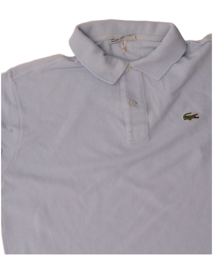 Lacoste Mens Polo Shirt Size 6 XL Blue Cotton