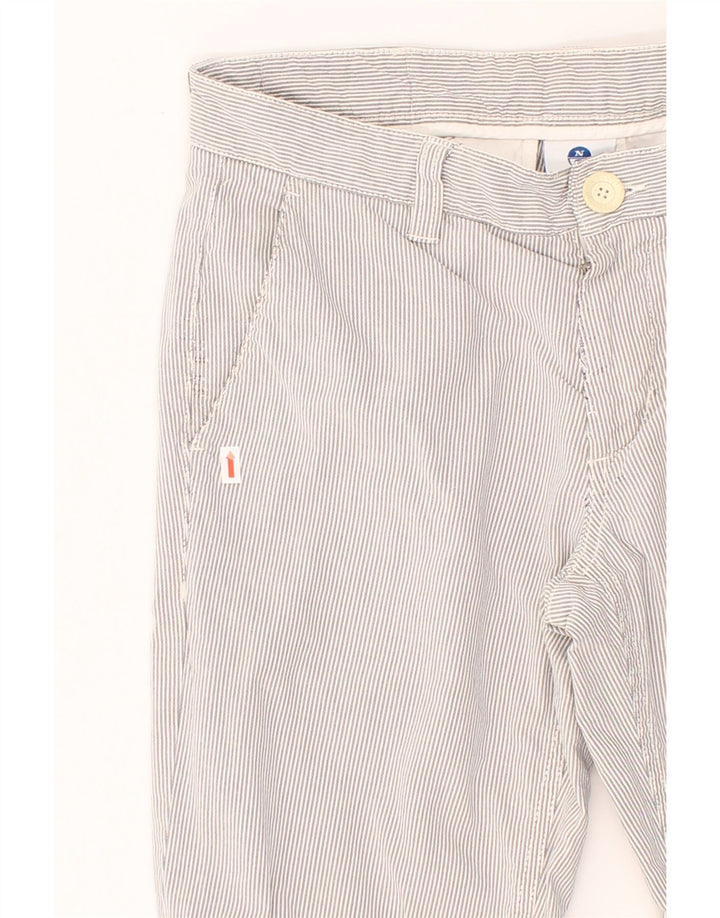 NORTH SAILS Womens Straight Chino Trousers IT 46 Large W34 L32 Grey Vintage North Sails and Second-Hand North Sails from Messina Hembry 
