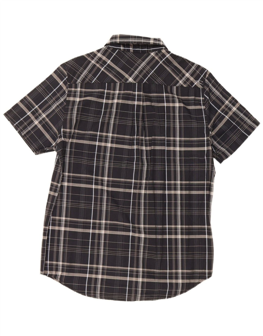 O'Neill Mens Short Sleeve Shirt Medium Black Check Cotton