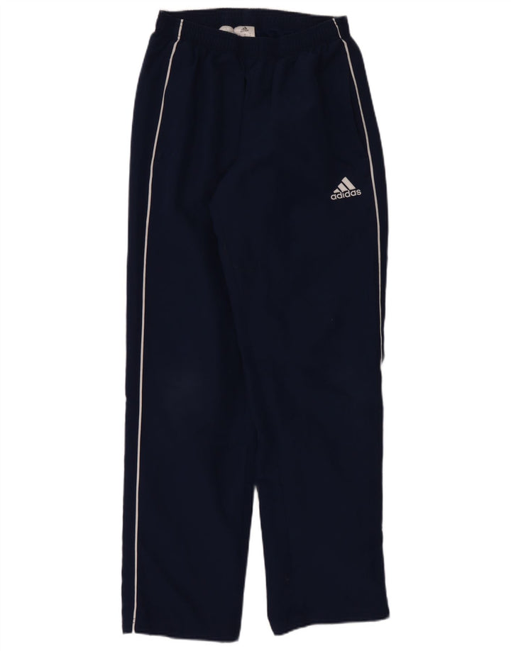 Adidas Mens Tracksuit Trousers Medium Navy Blue Polyester