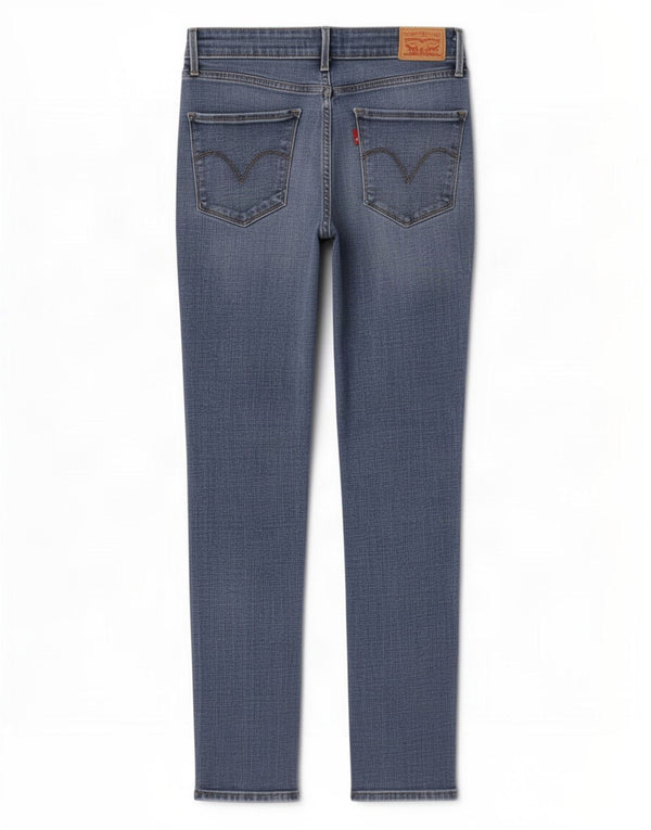 Levi's Womens Mid Rise Skinny Jeans US 6 Medium W28 L28 Blue Cotton