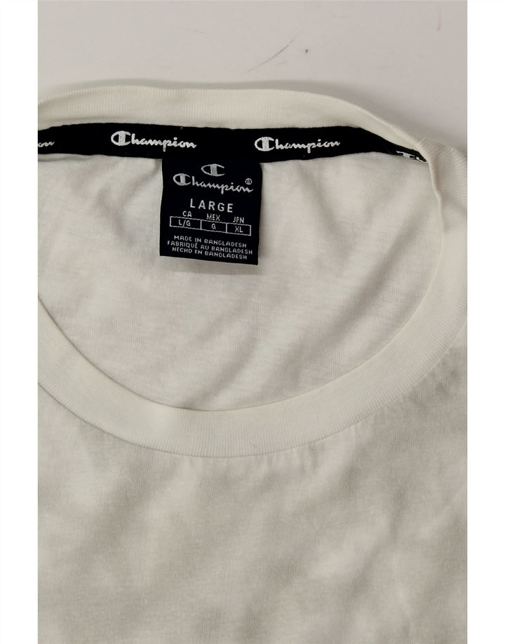 CHAMPION Mens T-Shirt Top Large Grey Tie Dye Vintage Champion and Second-Hand Champion from Messina Hembry 