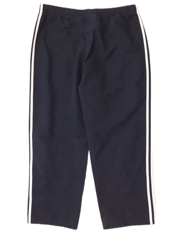 Adidas Mens Tracksuit Trousers Large Navy Blue Polyester