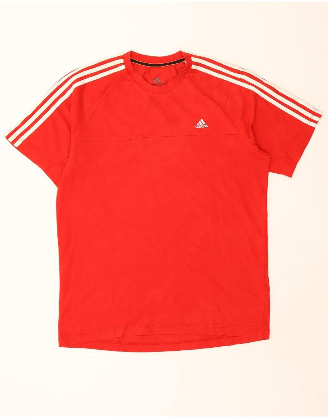 Adidas Mens Climalite T-Shirt Top Large Red Cotton