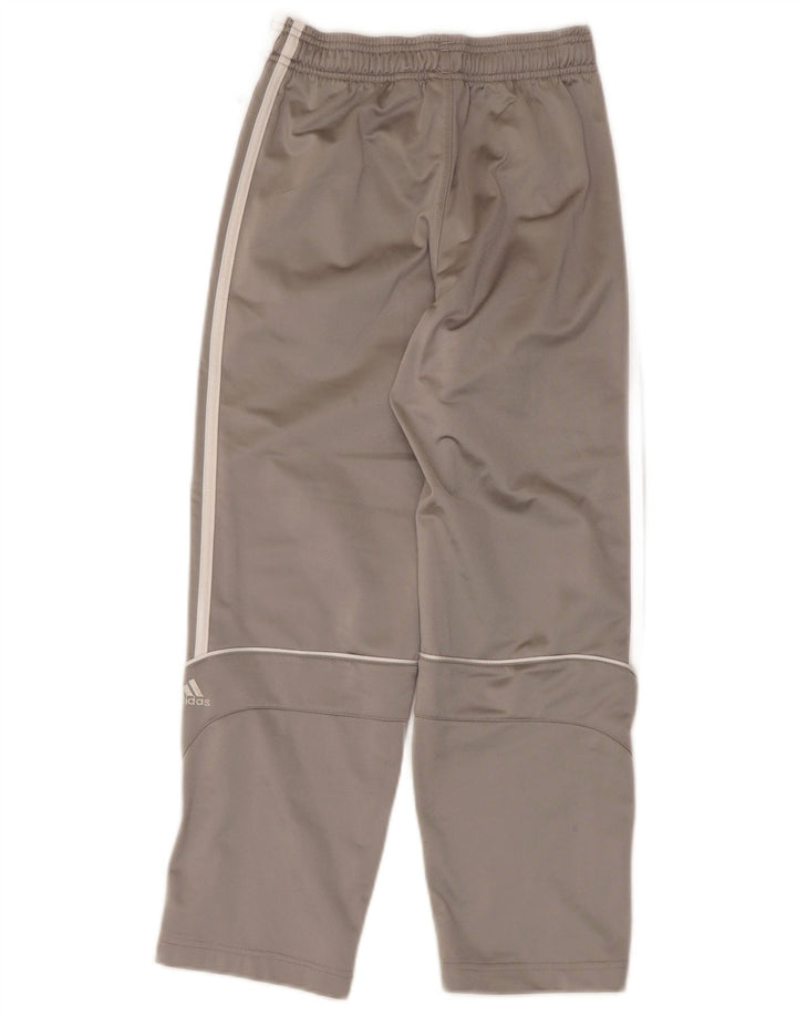 Adidas Girls Tracksuit Trousers 9-10 Years Grey Colourblock Polyester