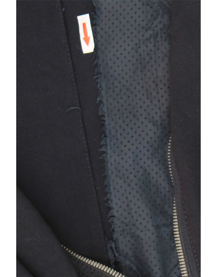 Zara Mens Bomber Jacket UK 40 Large Navy Blue Colourblock