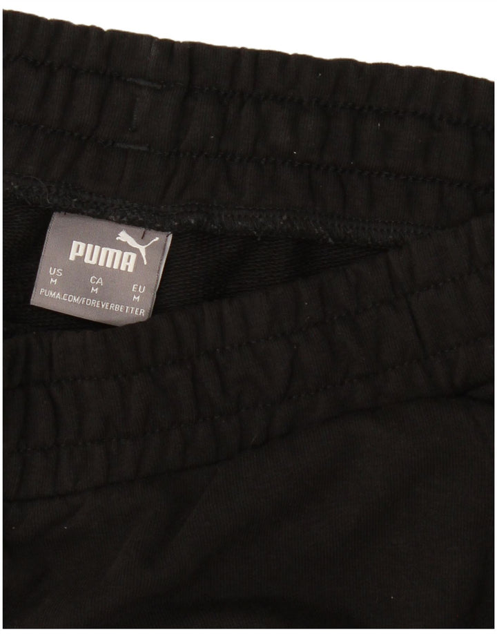 PUMA Mens Graphic Tracksuit Trousers Joggers Medium Black