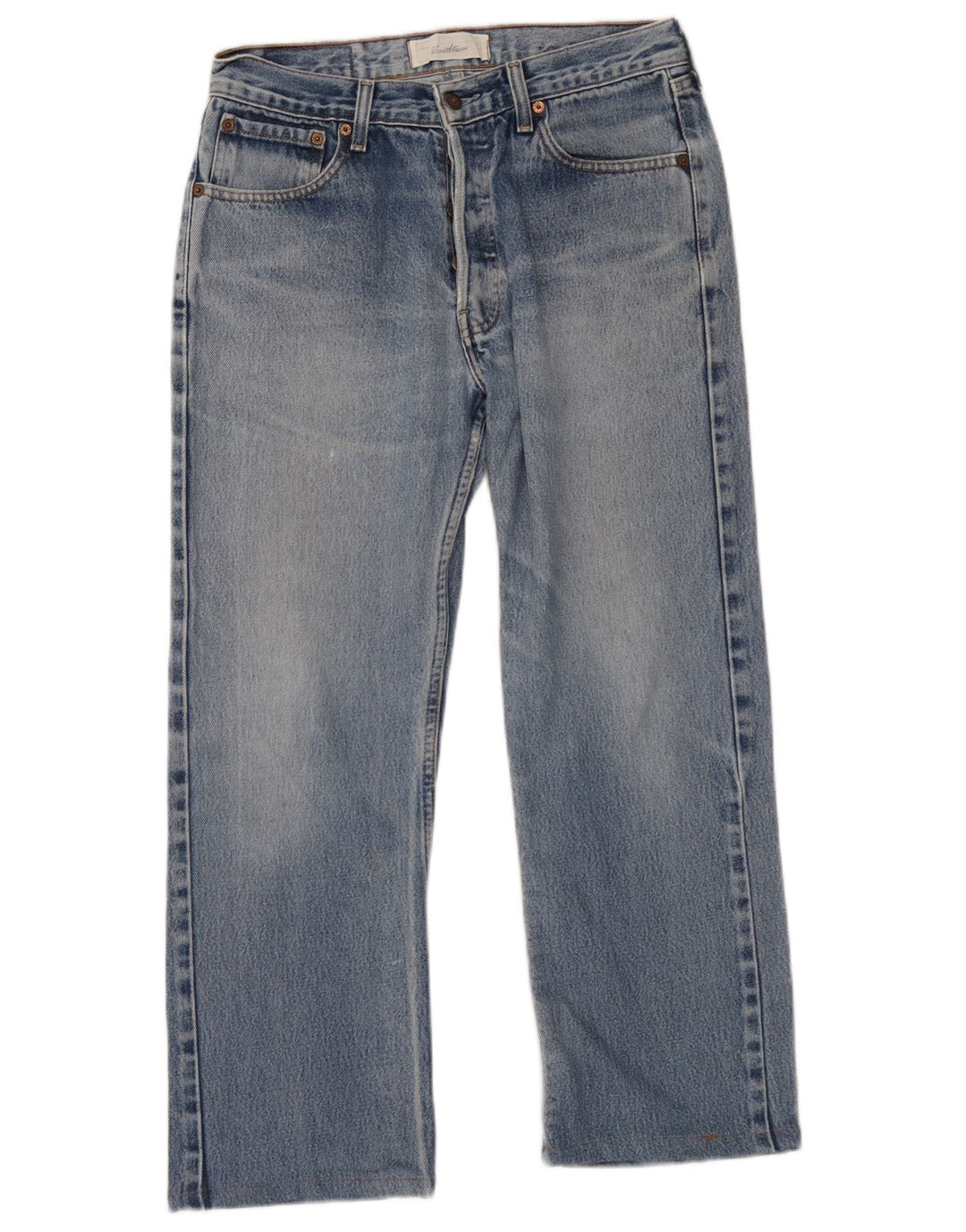 Levi's Mens Straight Jeans W30 L26 Blue Cotton