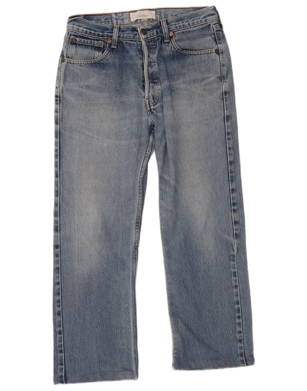 Levi's Mens Straight Jeans W30 L26 Blue Cotton
