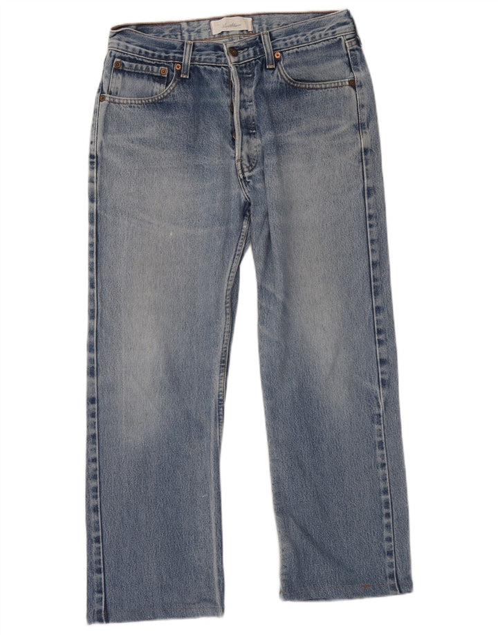 Levi's Mens Straight Jeans W30 L26 Blue Cotton