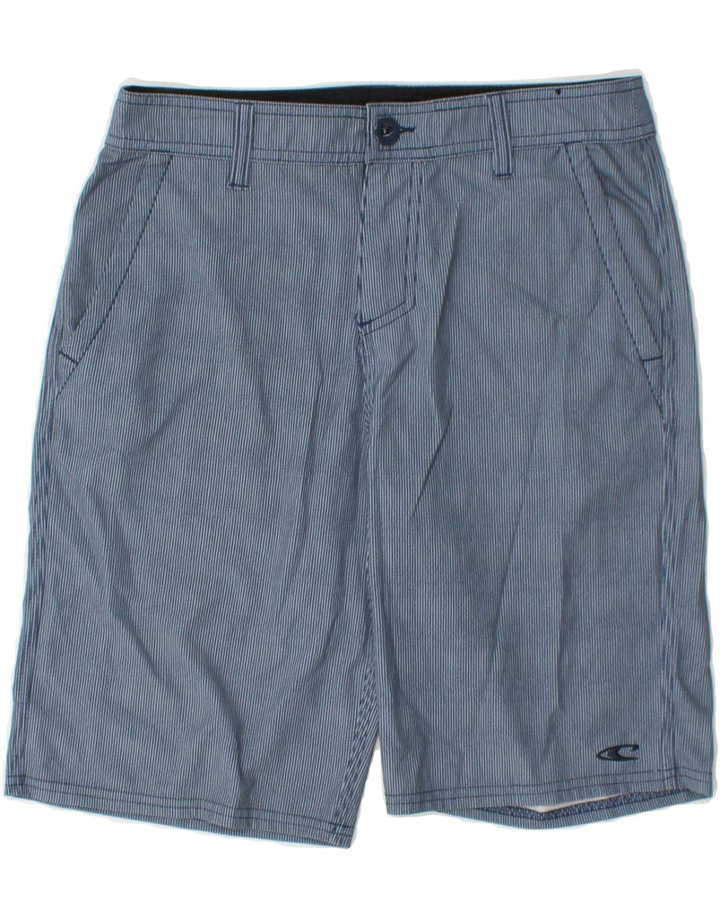 O'NEILL Mens Chino Shorts W27 XS Blue Pinstripe Polyester Vintage O'Neill and Second-Hand O'Neill from Messina Hembry 