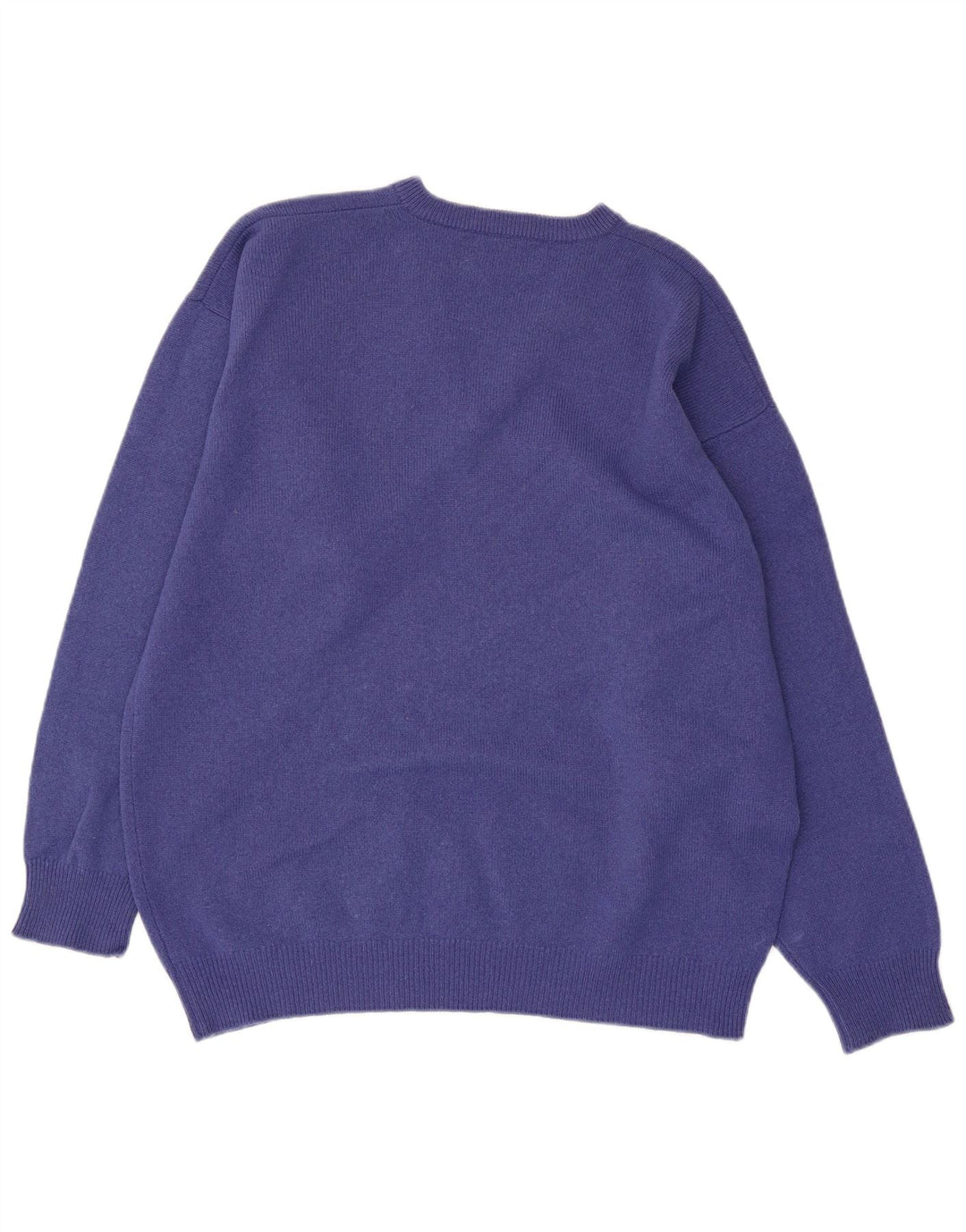 Pringle Mens V-Neck Jumper Sweater Medium Blue Wool