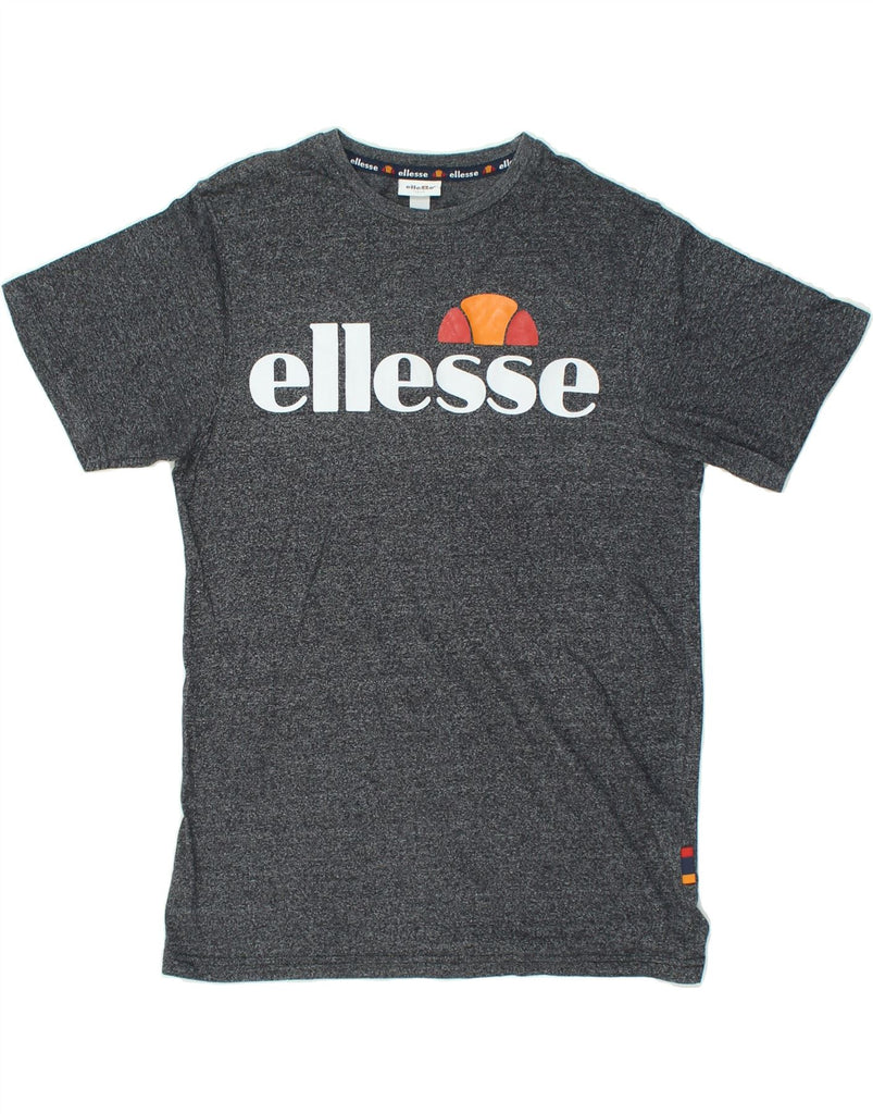 ELLESSE Mens Graphic T-Shirt Top Small Grey Flecked Cotton | Vintage Ellesse | Thrift | Second-Hand Ellesse | Used Clothing | Messina Hembry 