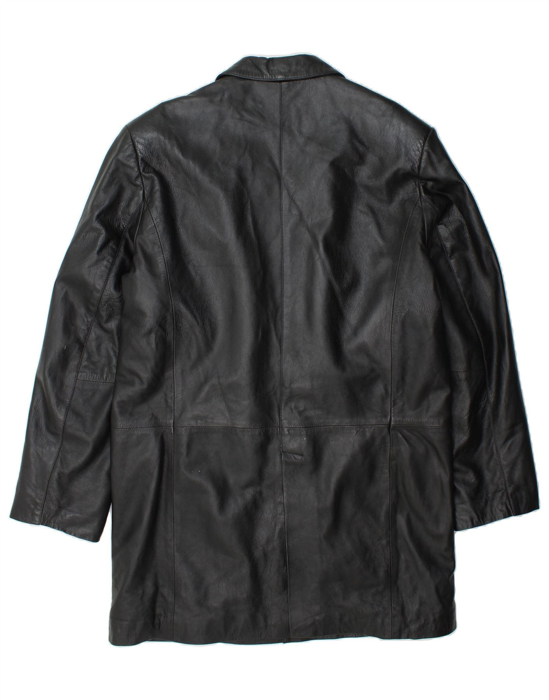 VINTAGE Mens Leather Jacket UK 44 2XL Black Leather Vintage Vintage and Second-Hand Vintage from Messina Hembry 