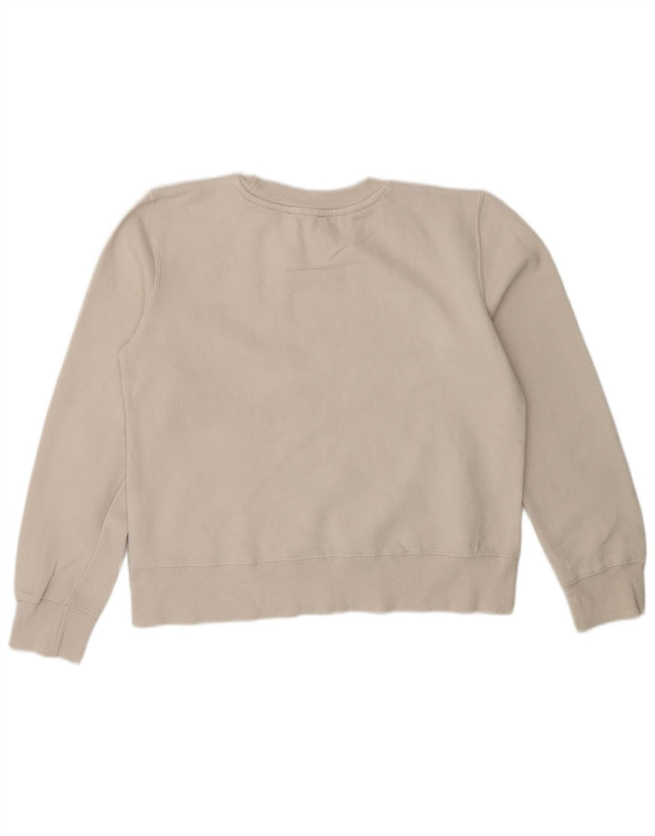 Zara Womens Sweatshirt Jumper UK 10 Small Off White Cotton