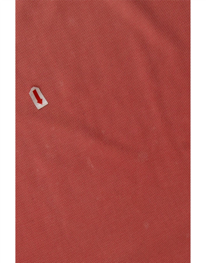 LACOSTE Mens Polo Shirt Size 4 Medium Pink Cotton