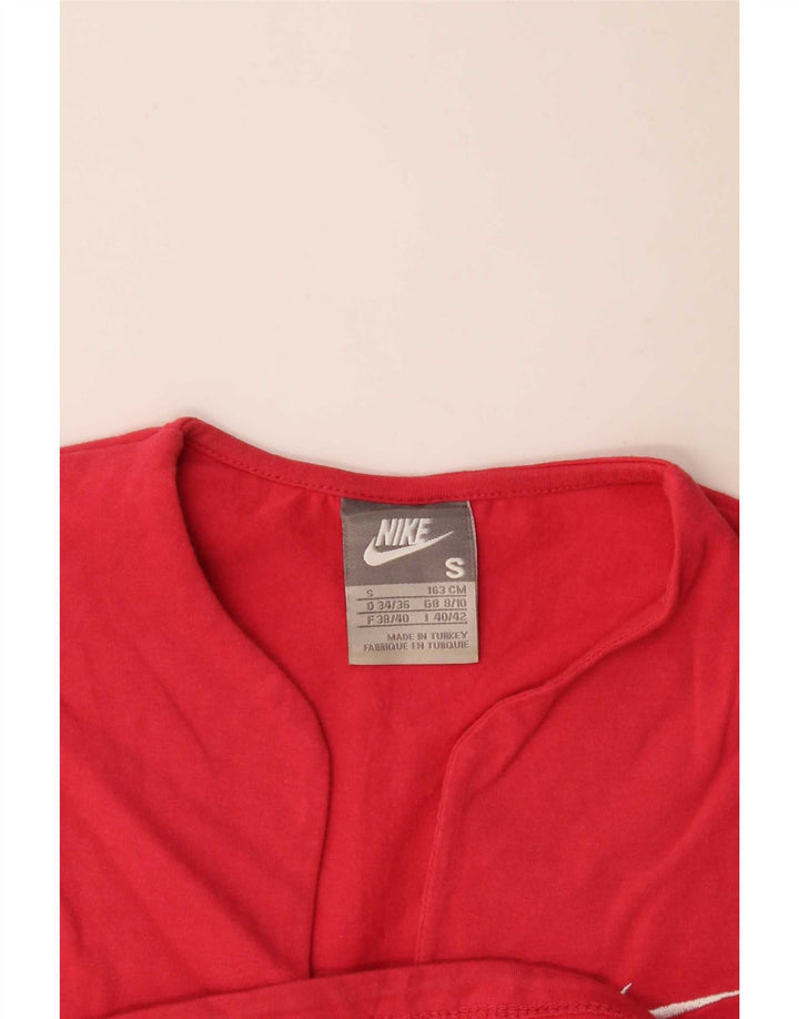 Nike Womens T-Shirt Top UK 8/10 Small Red