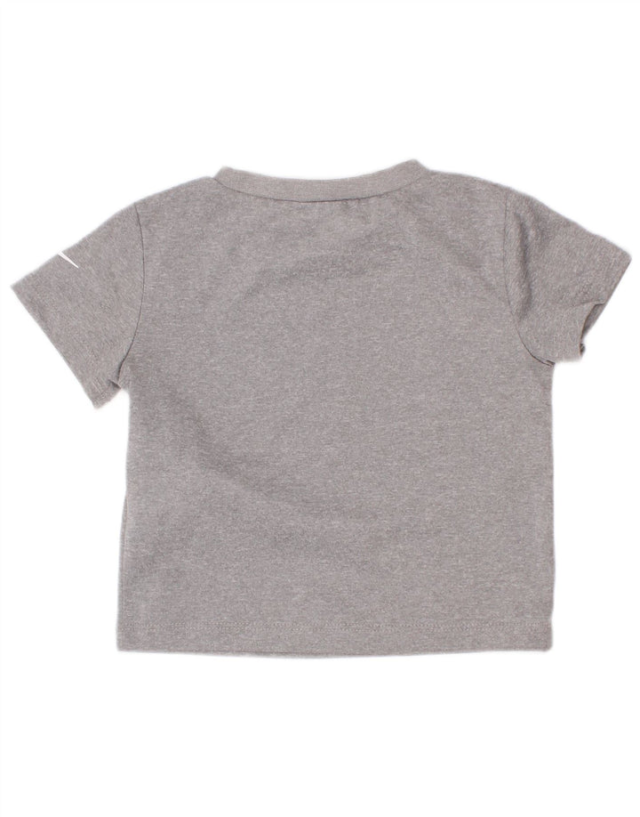 Nike Baby Boys Dri Fit Graphic T-Shirt Top 9-12 Months Grey Polyester