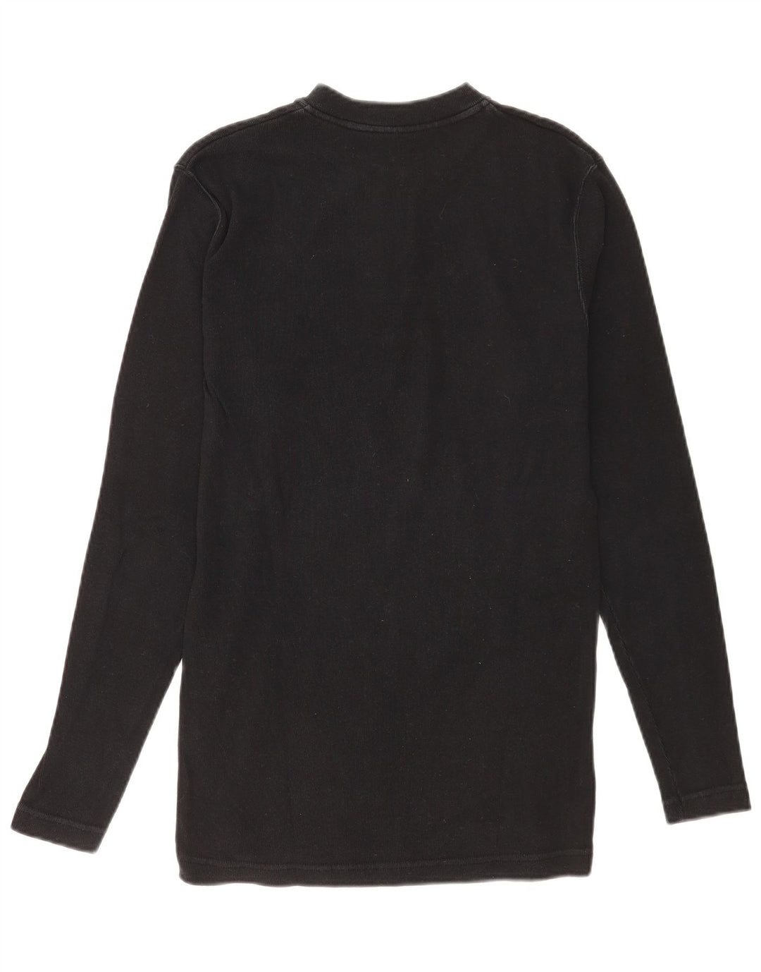 Wrangler Mens Top Long Sleeve Large Black Cotton