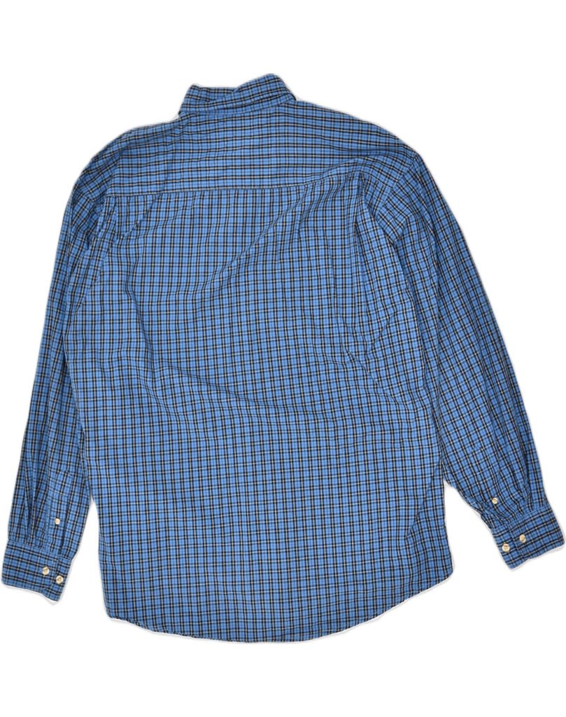 WRANGLER Mens Shirt Large Blue Check Cotton | Vintage | Thrift | Second-Hand | Used Clothing | Messina Hembry 