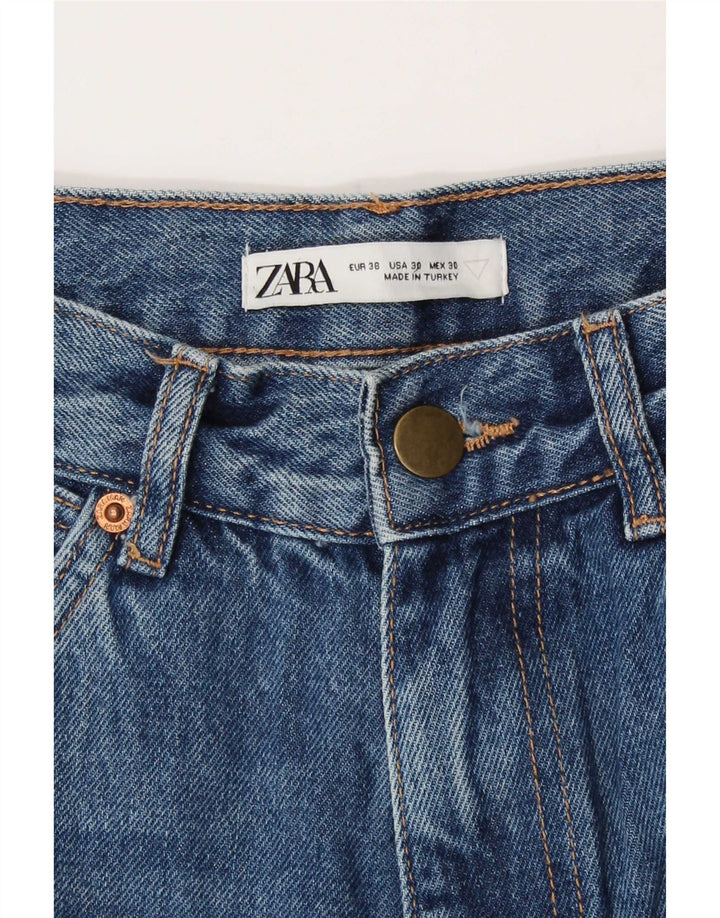 Zara Mens Cargo Straight Jeans EU 38 Small W30 L33 Navy Blue