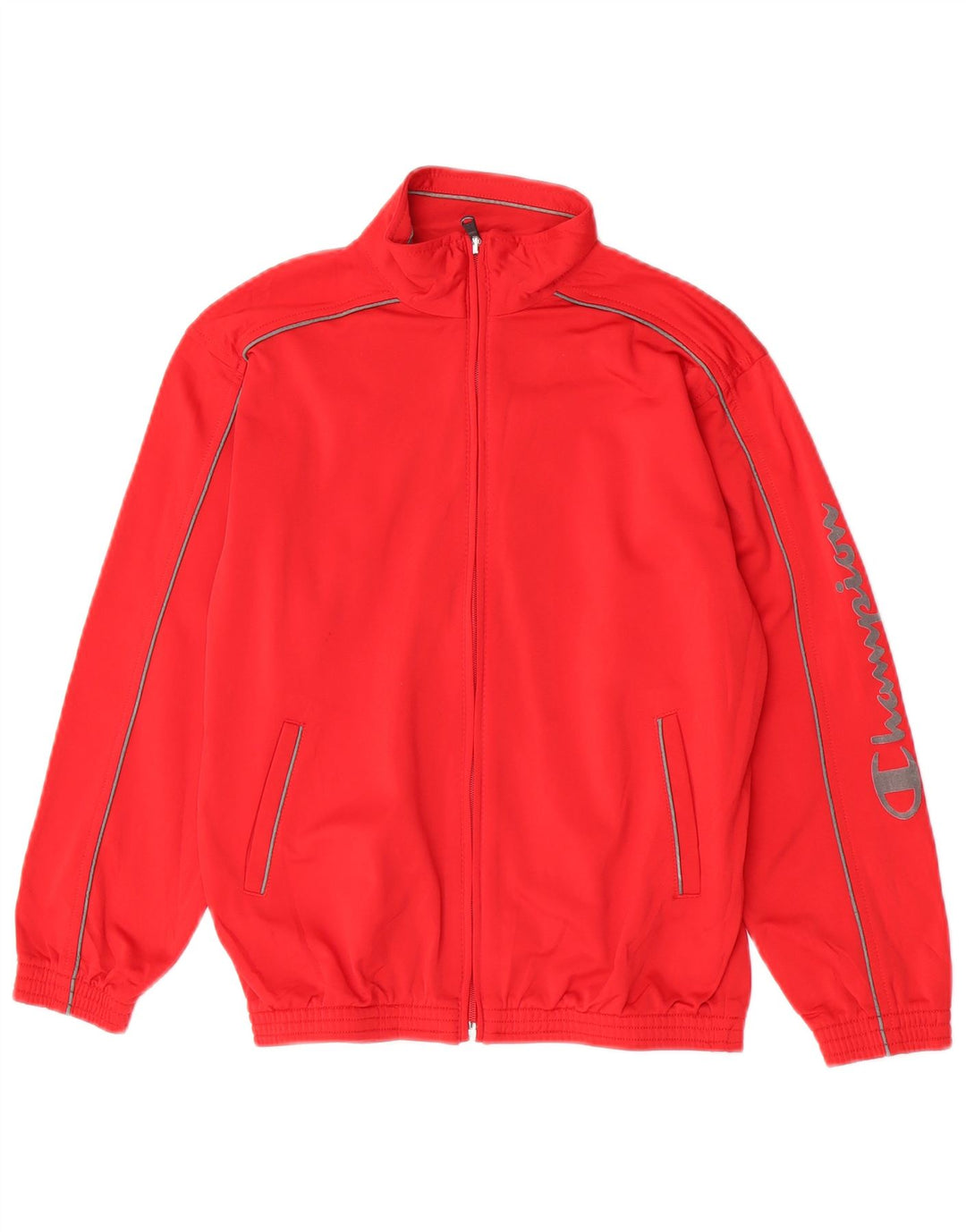 Champion Boys Graphic Tracksuit Top Jacket 11-12 Years Red Polyester