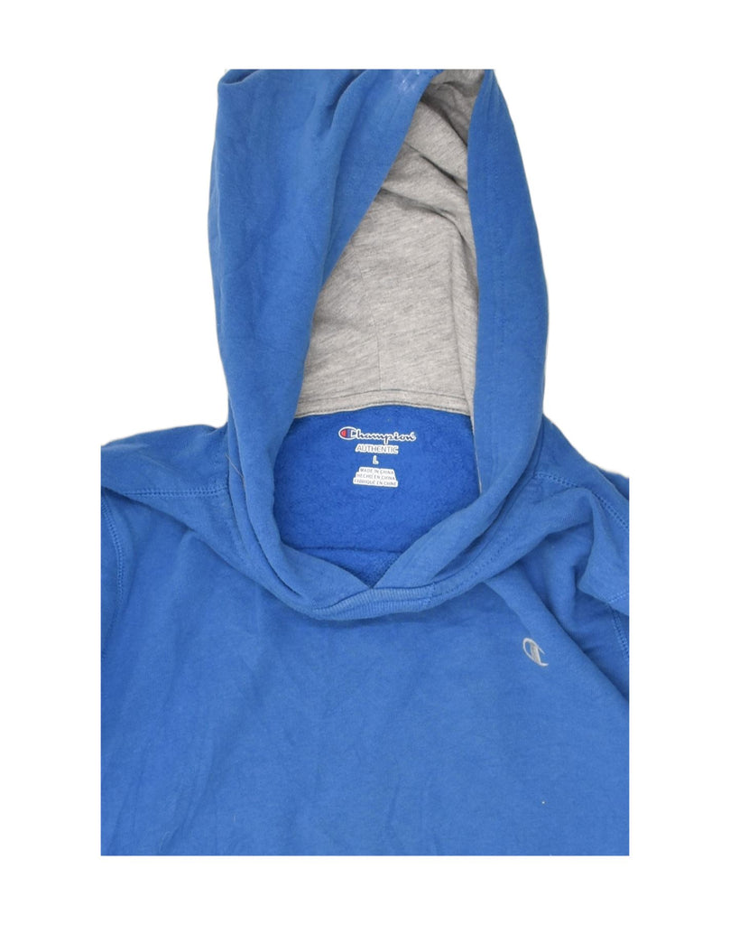 CHAMPION Boys Hoodie Jumper 12-13 Years Large Blue Cotton | Vintage Champion | Thrift | Second-Hand Champion | Used Clothing | Messina Hembry 