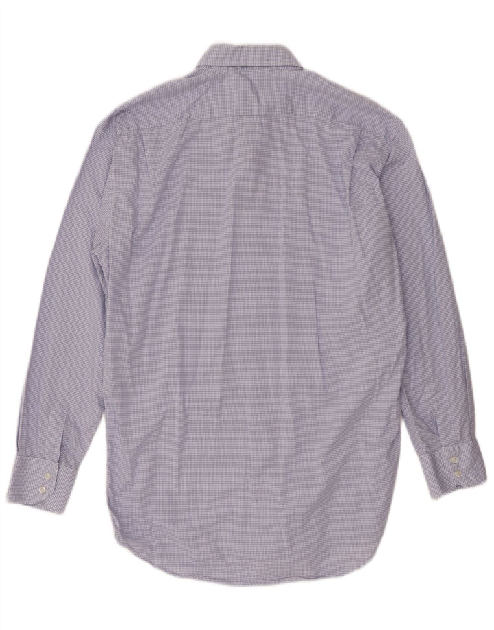 Lacoste Mens Regular Fit Shirt Size 39 Medium Blue Gingham