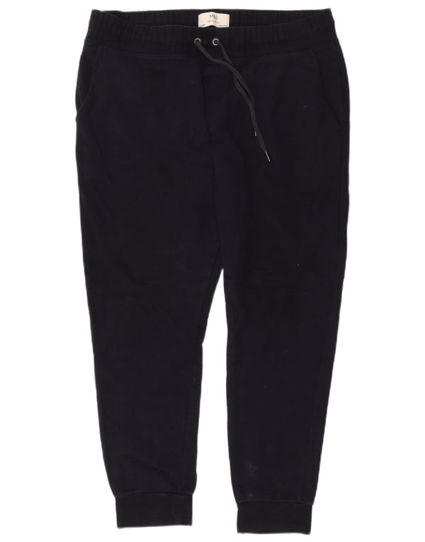 Marks & Spencer Mens Regular Fit Tracksuit Trousers Joggers Large Navy Blue