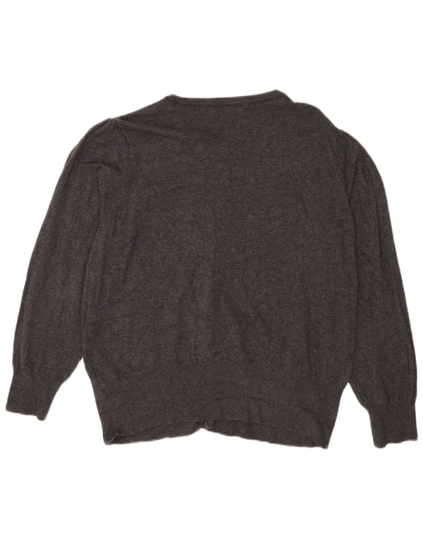 Marks & Spencer Womens Cardigan Sweater UK 22 3XL Grey Viscose