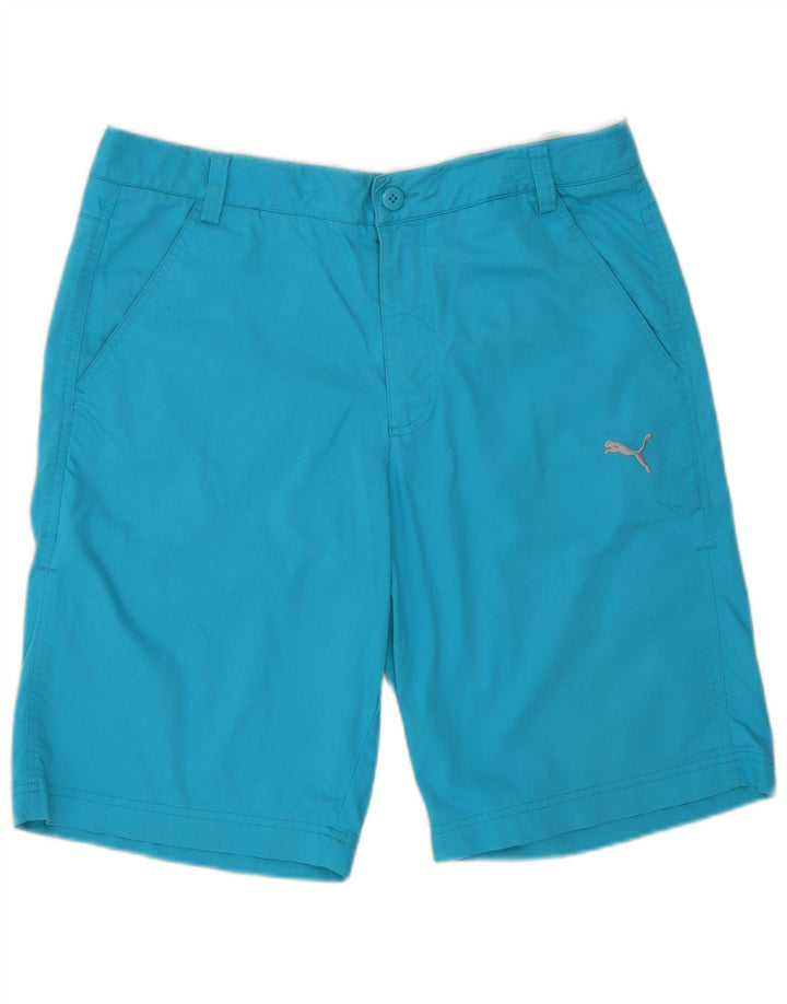 Puma Mens Chino Shorts W32 Medium Blue Polyester