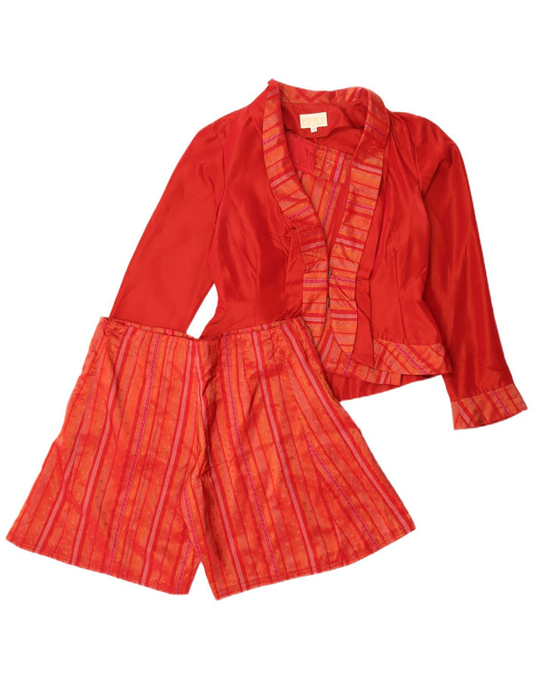 Fox's Womens 3 Piece Set EU 36 Small W30 Red Floral Acetate Modern