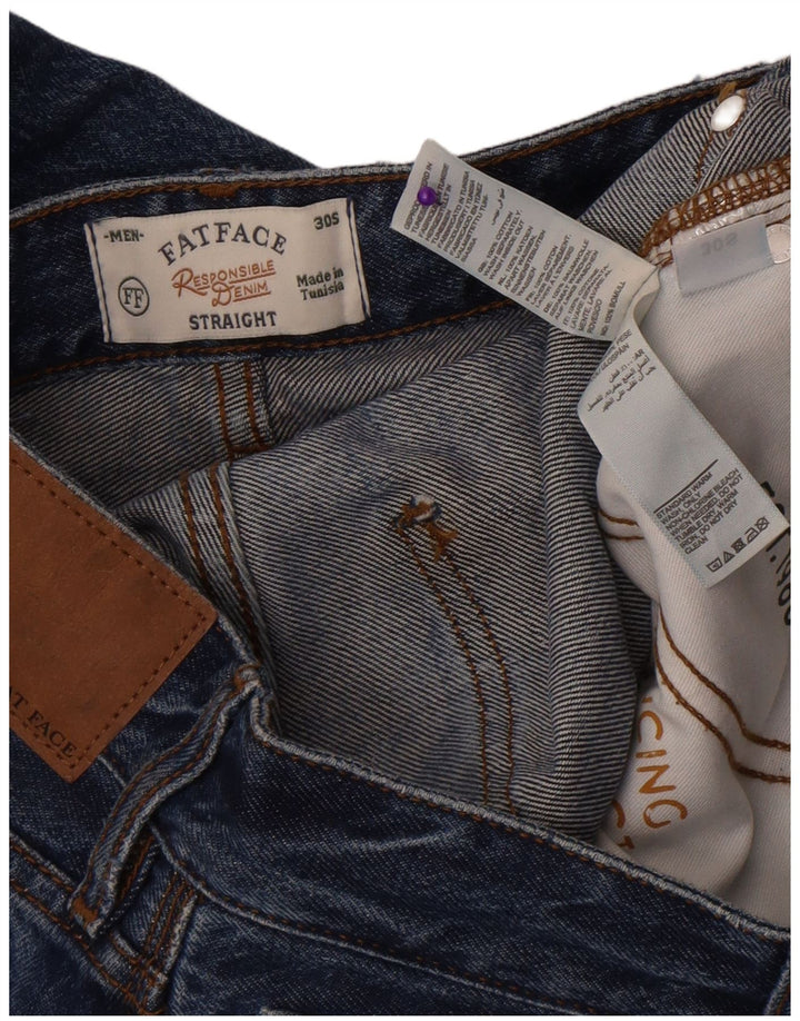 Fat Face Mens Straight Jeans W30 L30 Blue Cotton