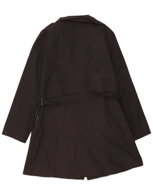 Gioni Feroti Womens Trench Coat UK 14 Medium Black