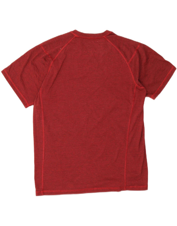 The North Face Mens T-Shirt Top Medium Red Flecked Polyester