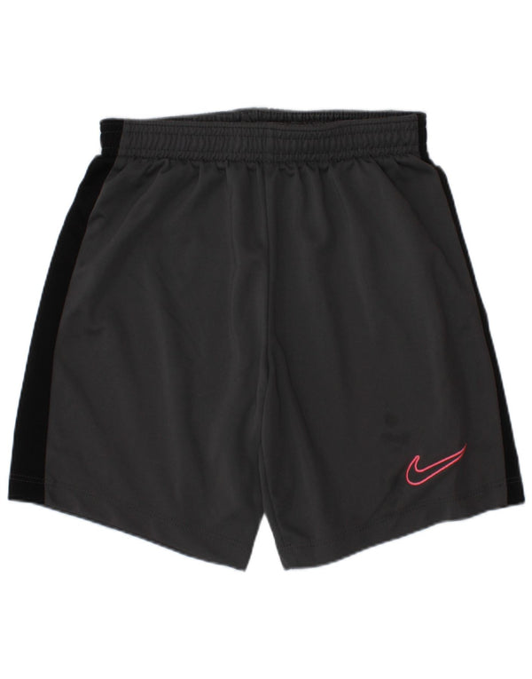 Nike Boys Dri Fit Sport Shorts 8-9 Years Small Grey Colourblock Polyester