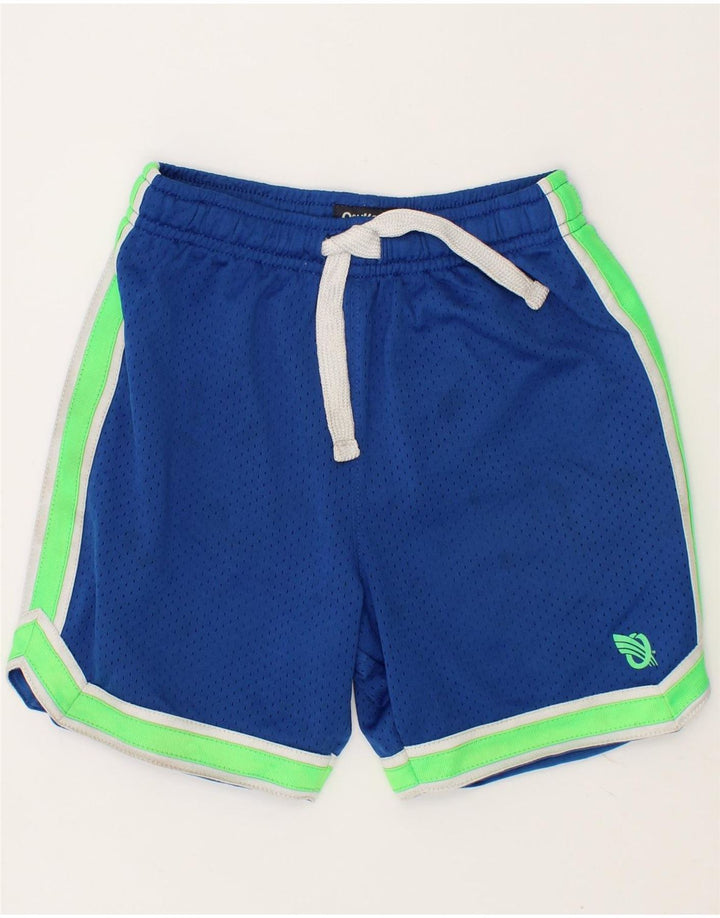OSH KOSH Boys Sport Shorts 4-5 Years Blue Colourblock Polyester Vintage Osh Kosh and Second-Hand Osh Kosh from Messina Hembry 