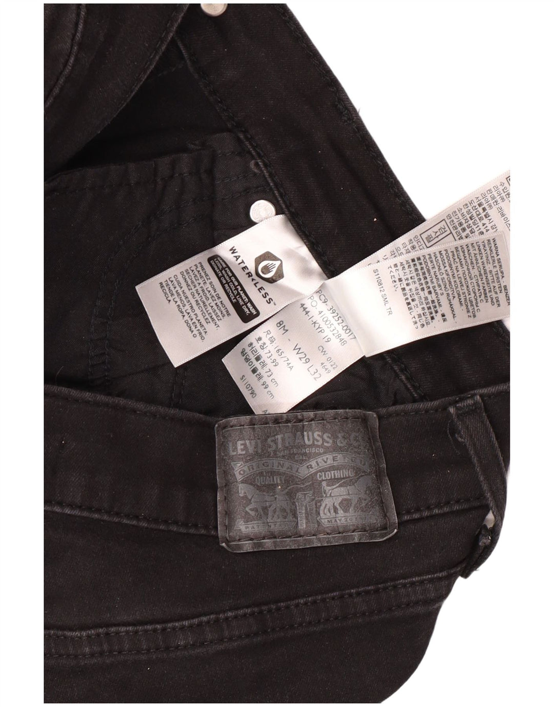 Levi's Womens Bootcut Jeans US 8 Medium W29 L32 Black Cotton