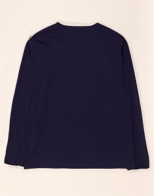 Puma Mens Top Long Sleeve 2XL Navy Blue Colourblock Polyester