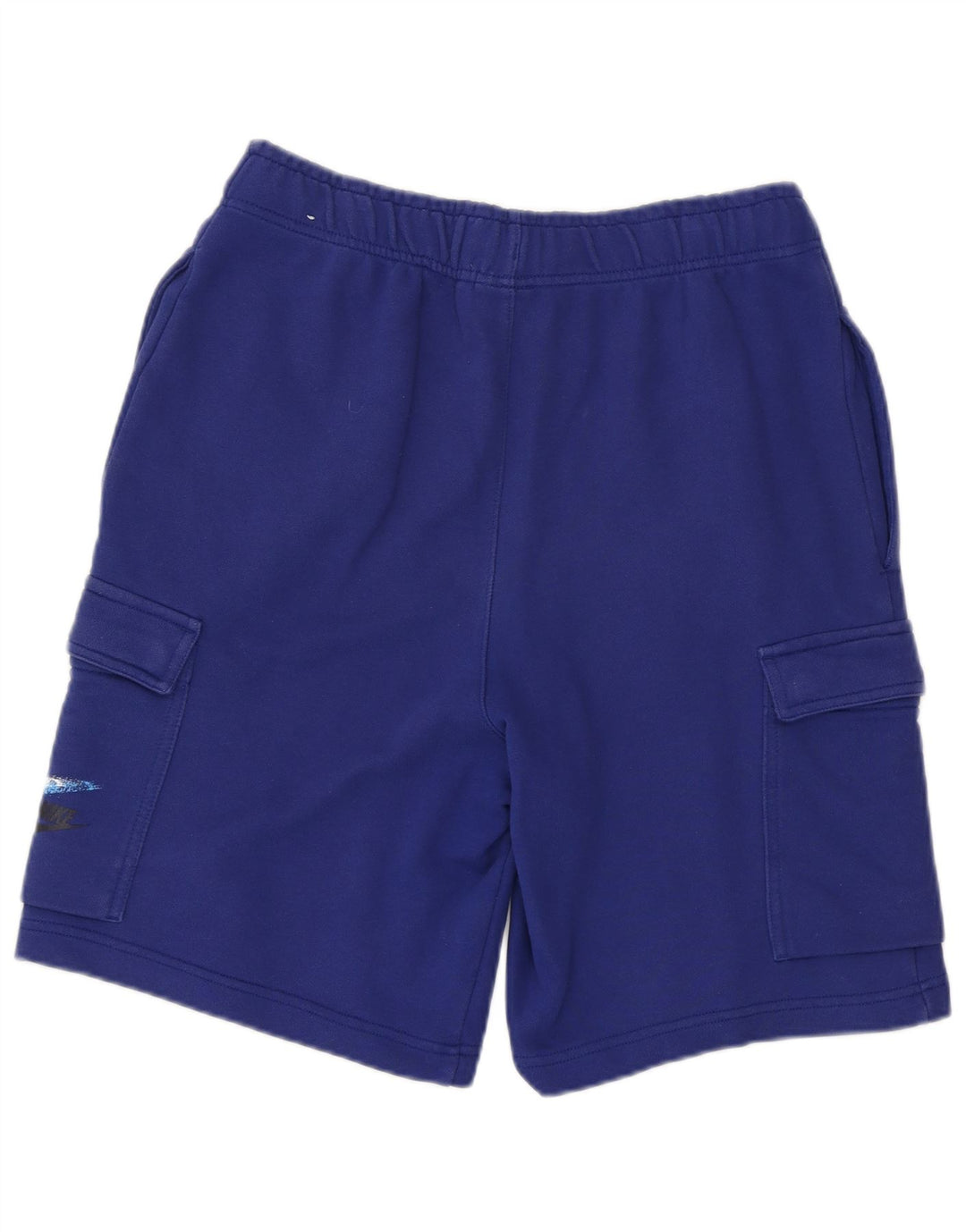 NIKE Mens Graphic Sport Shorts Small  Blue Cotton