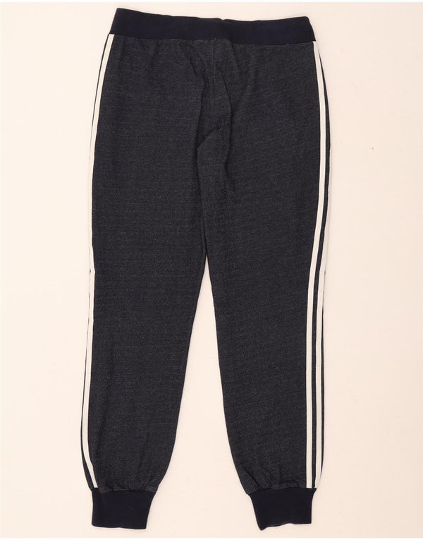 Adidas Womens Tracksuit Trousers Joggers UK 14 Large  Navy Blue Cotton