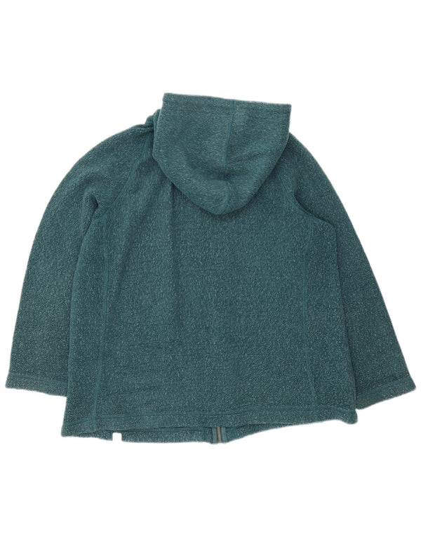 Fat Face Mens Zip Hoodie Sweater Large Green Flecked Cotton