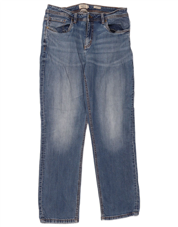 Dack's Mens Straight Jeans IT 50 Large W32 L31 Blue