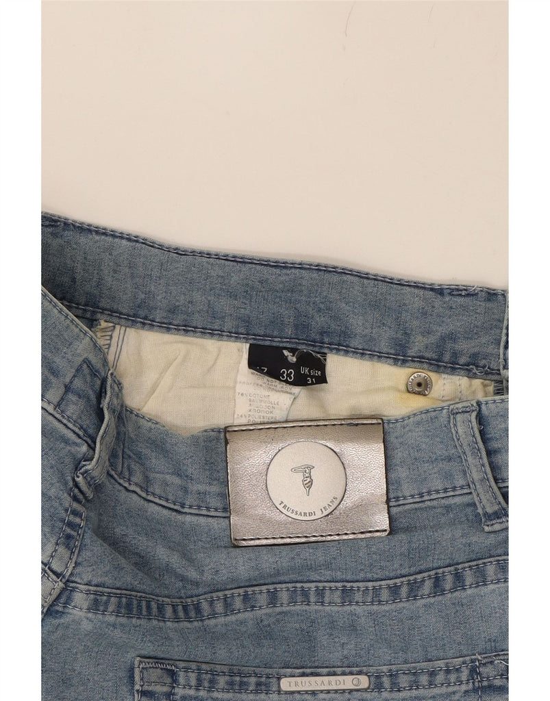 TRUSSARDI Womens Straight Jeans W31 L32 Blue Cotton Vintage Trussardi and Second-Hand Trussardi from Messina Hembry 