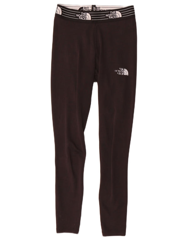 The North Face Womens Graphic Leggings UK 6 XS Black Cotton