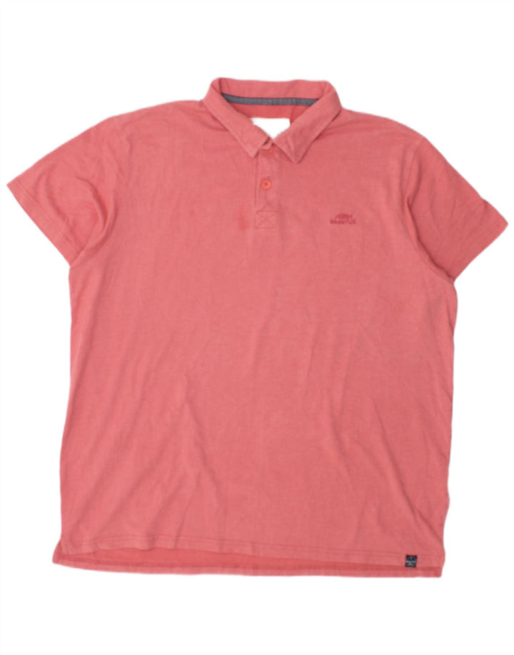 WEIRD FISH Mens Polo Shirt XL Pink Cotton