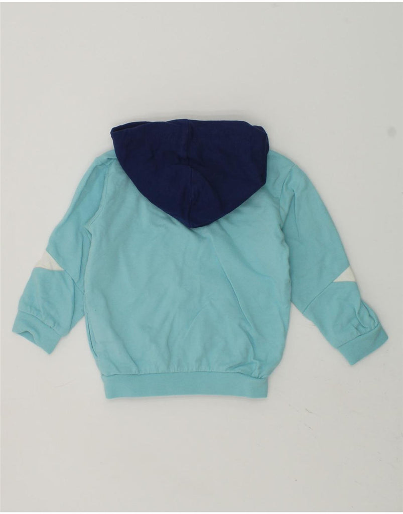 PUMA Baby Boys Zip Hoodie Sweater 3-6 Months Blue Colourblock Cotton | Vintage Puma | Thrift | Second-Hand Puma | Used Clothing | Messina Hembry 