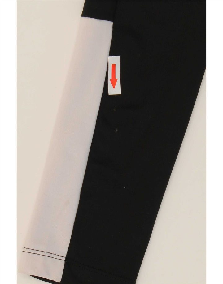 Arena Womens Tracksuit Top Jacket UK 10 Small Black Colourblock Polyester