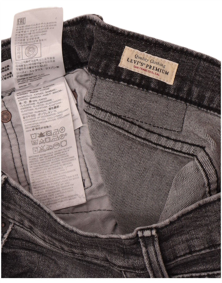 Levi's Mens Slim Jeans W30 L32 Grey Cotton