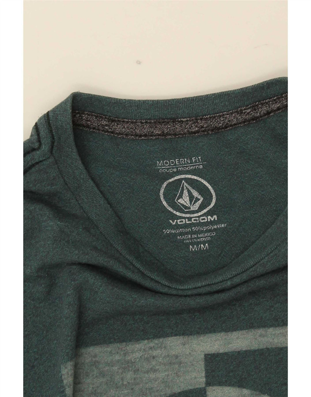 Volcom Mens Modern Fit Graphic T-Shirt Top Medium Green Cotton